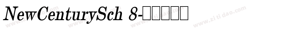 NewCenturySch 8字体转换